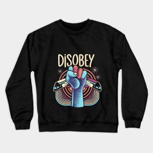 Disobey Vintage style Crewneck Sweatshirt